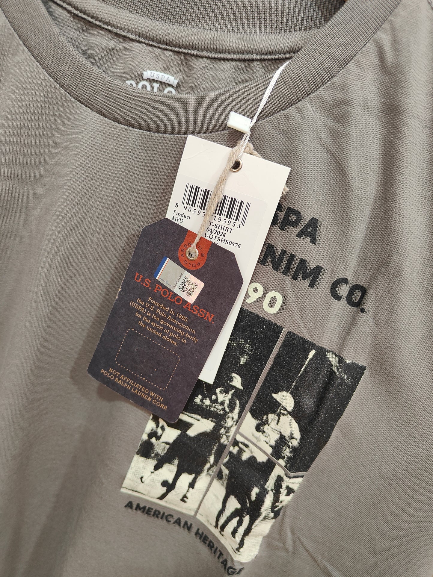 U.S.Polo Assn. Men's Heritage Graphic T-Shirt (Grey)