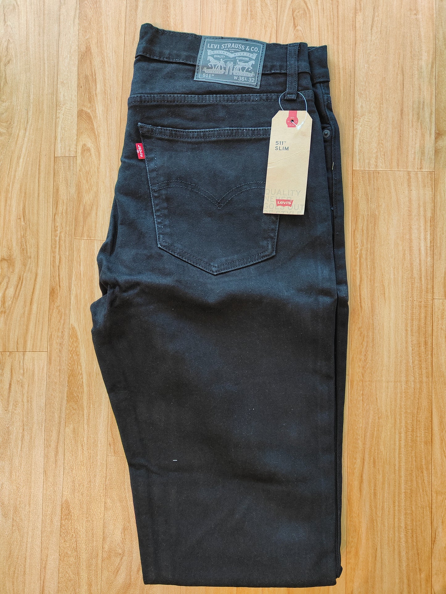 Levi's 511 Slim Fit Men's Jeans Stretch Denim (Black)