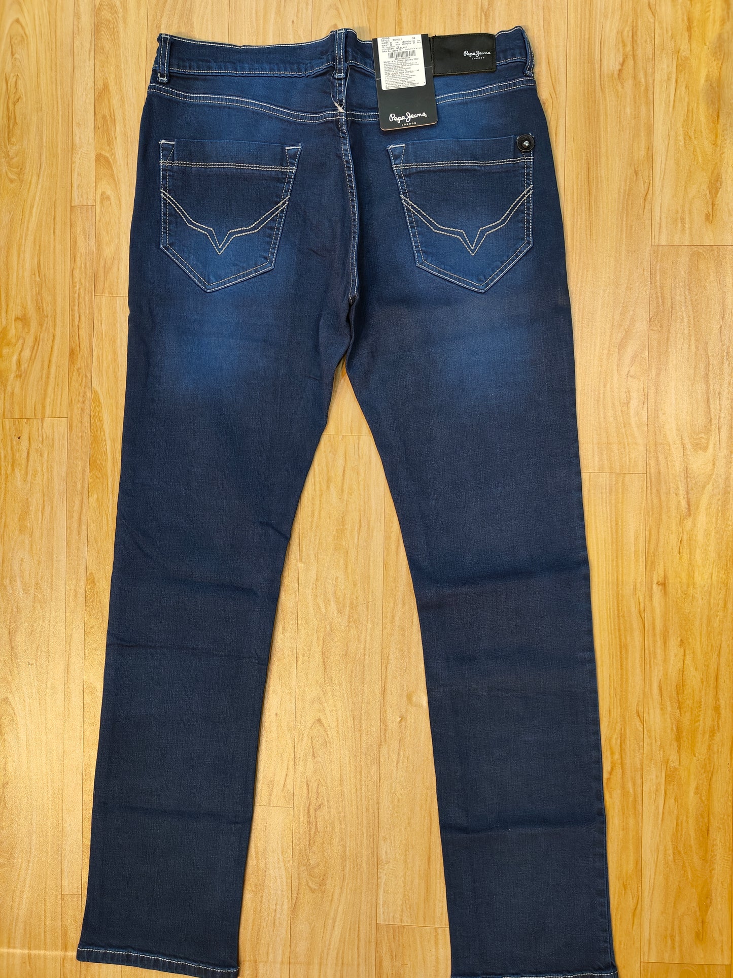 Pepe Jeans London Men's Deep Blue Slim Fit Jeans