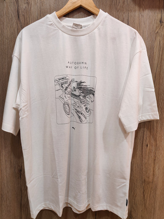 Puma Graphics Auto Bahn Men's T-shirt (White)