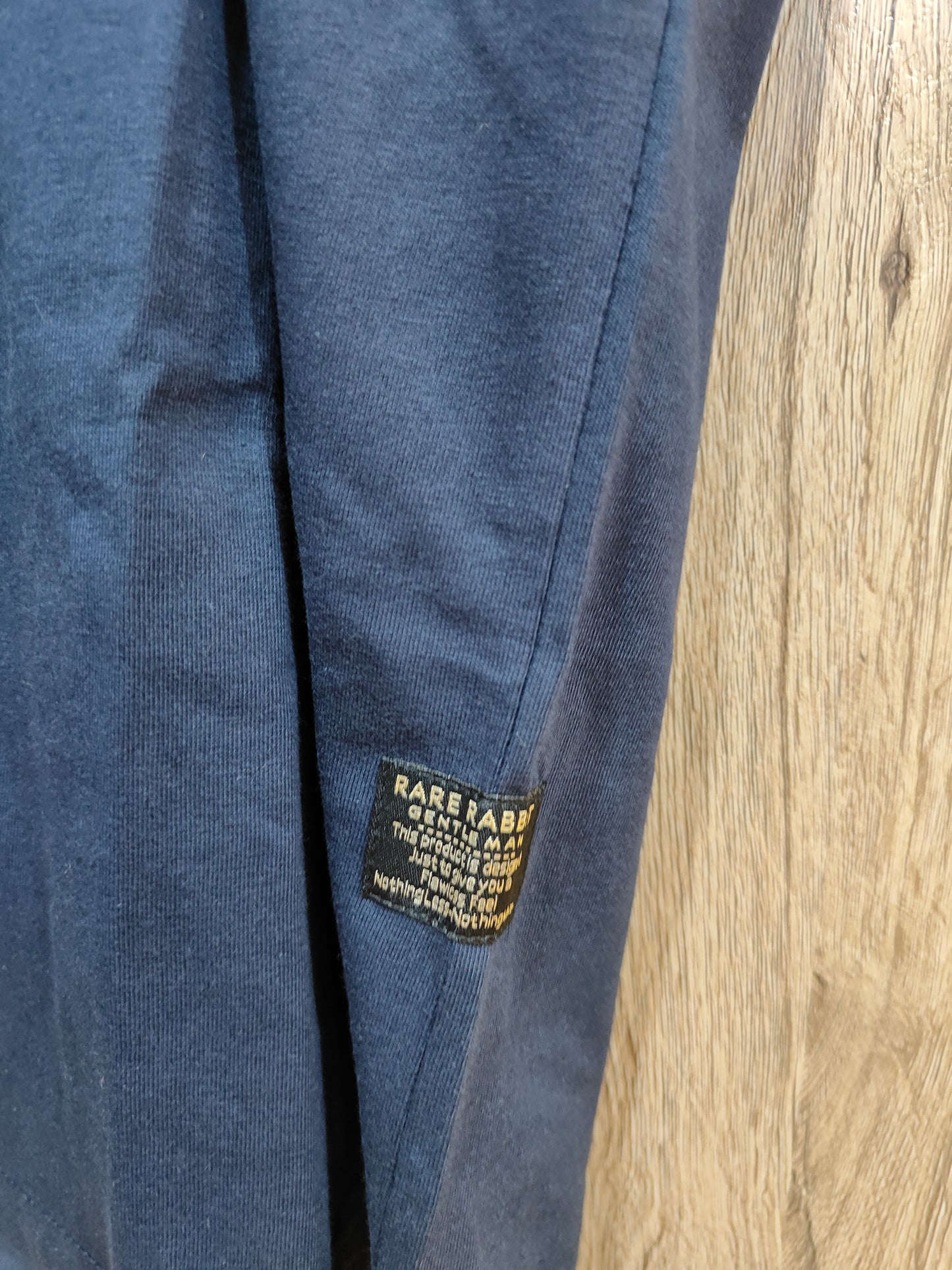 Rare Rabbit Men’s Graphic T‑Shirt (Navy)