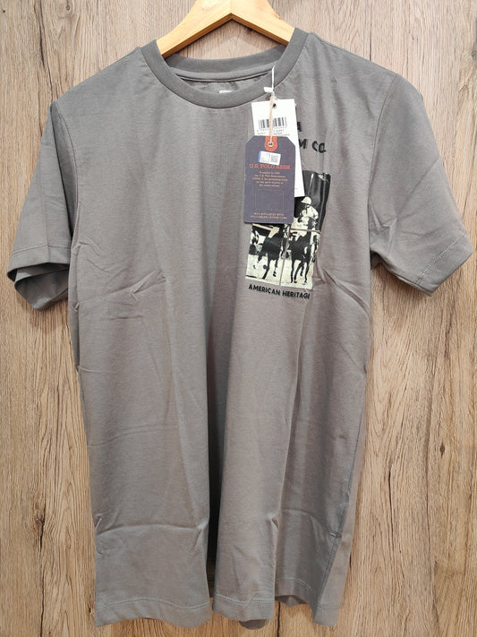 U.S.Polo Assn. Men's Heritage Graphic T-Shirt (Grey)
