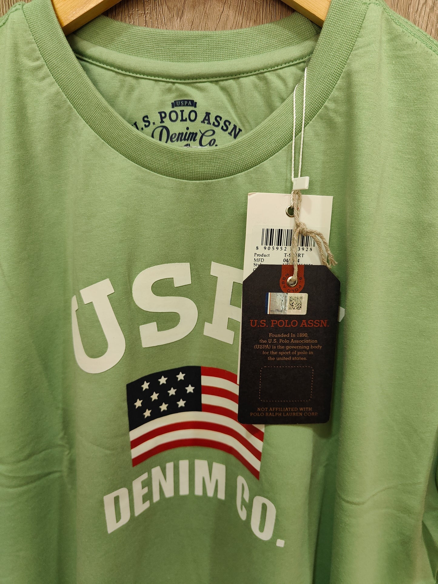 U.S.Polo Assn. Men's Graphic Print T-Shirt (Sea Green)