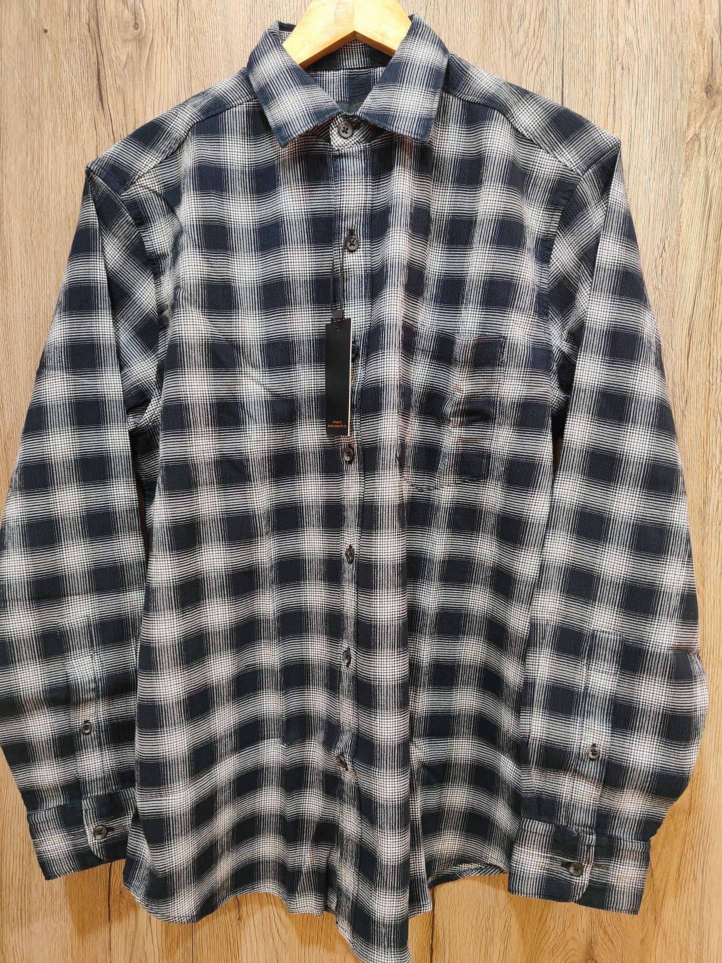 Kutur Men's Black & White Checked Cotton Shirt – Westside Manufacturer