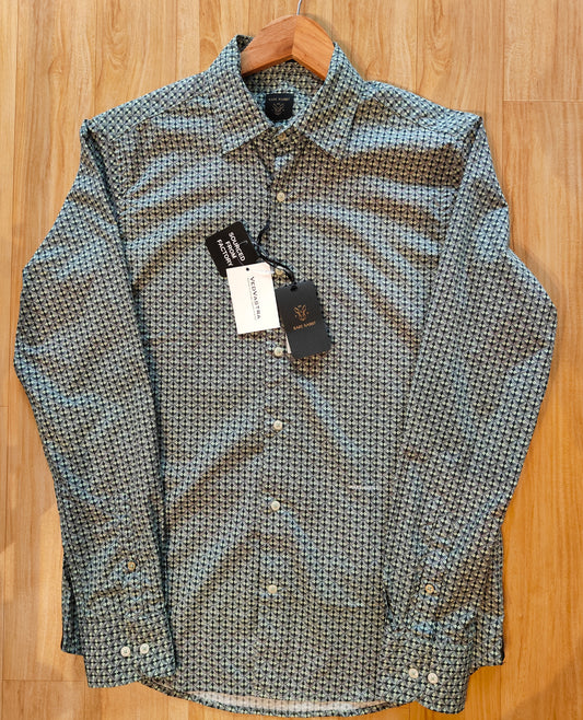 Rare Rabbit Men's Micro Geometric Print Shirt