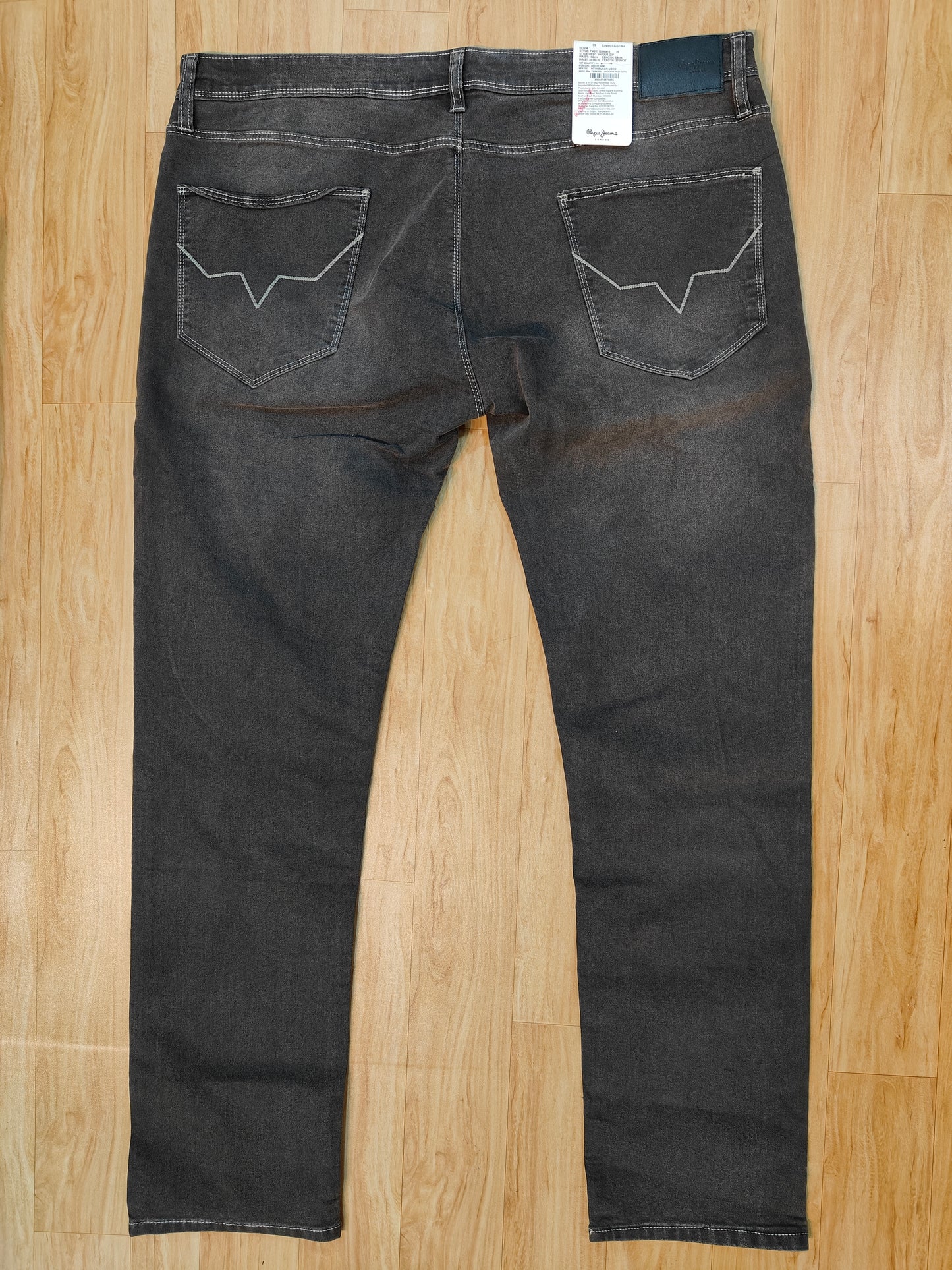 Pepe Jeans London Men's Charcoal Grey Slim Fit Denim