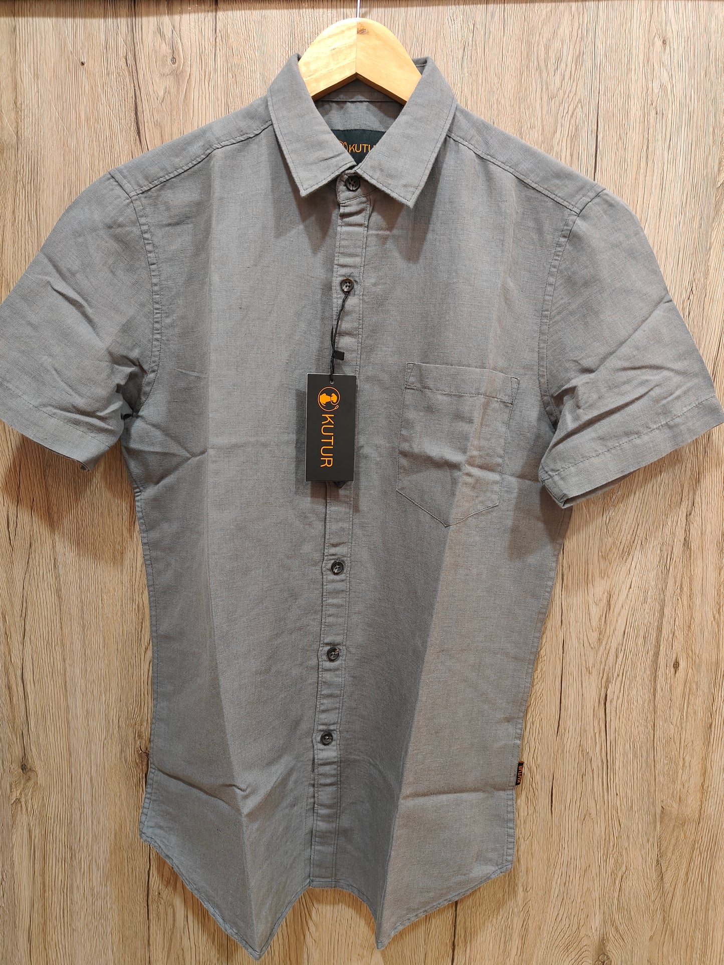 Kutur Men's Grey Cotton Casual Shirt – Premium Westside Manufacturer