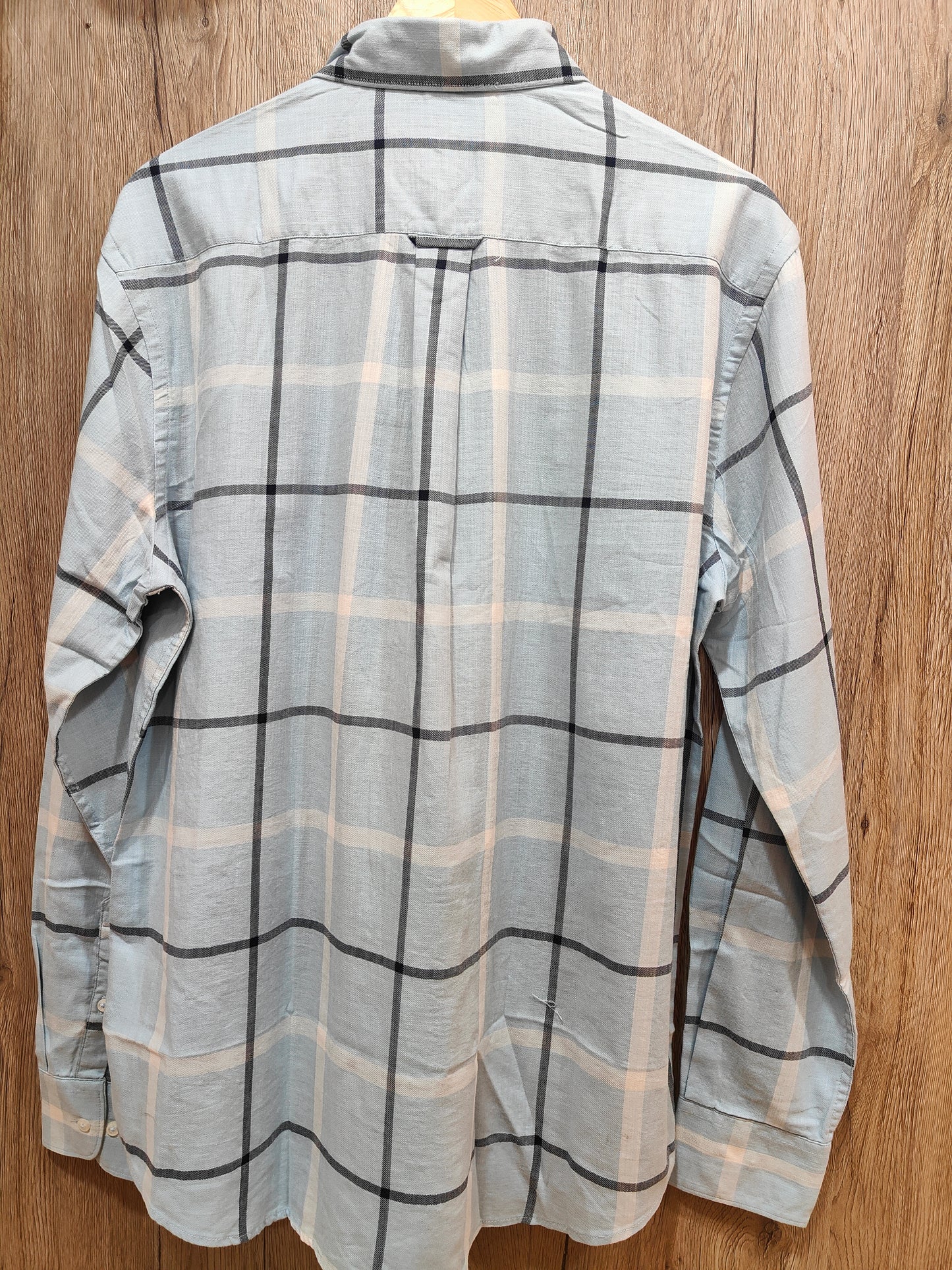 Rare Rabbit Men's Checked Shirt (Light Blue)