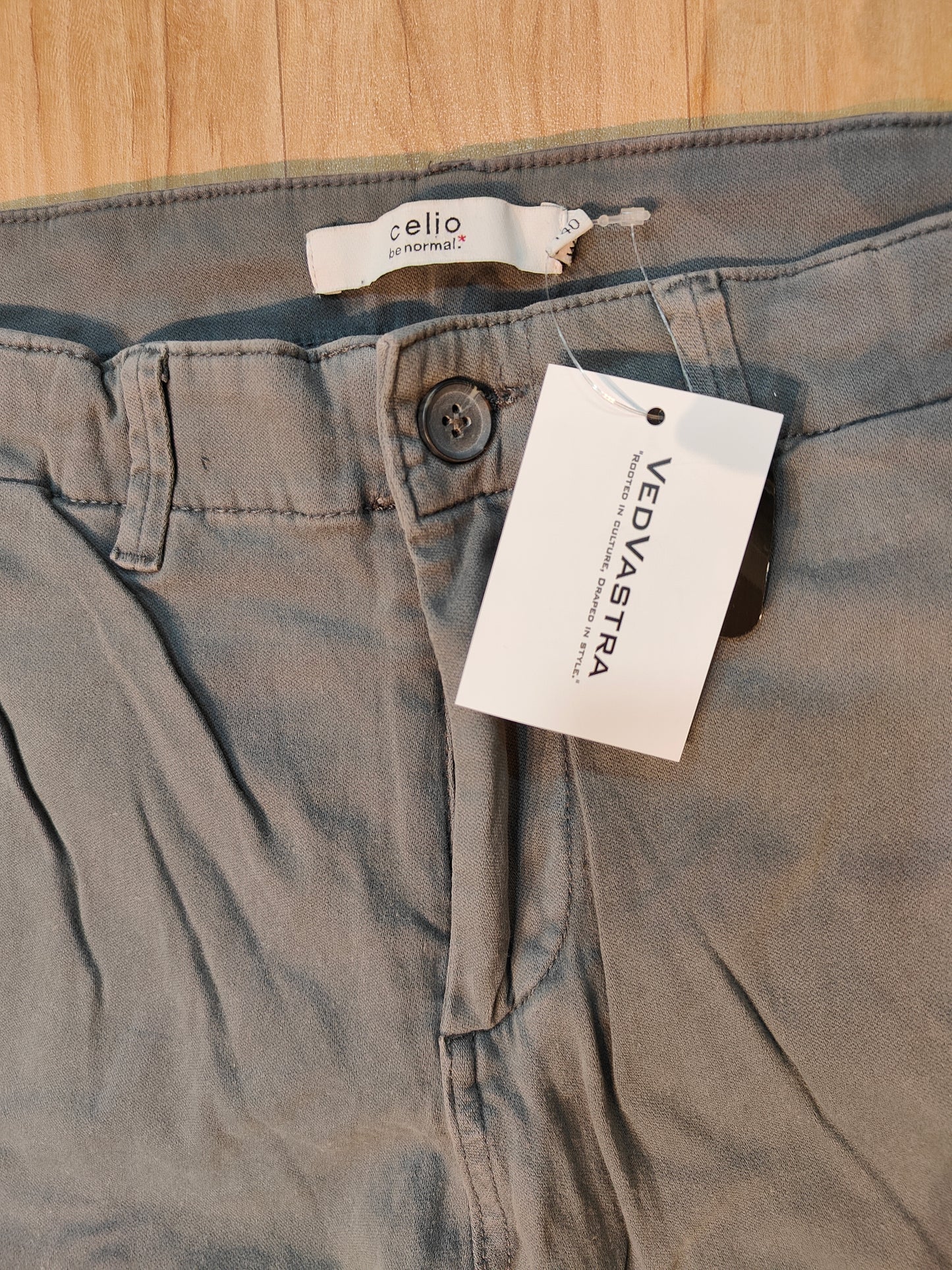 Celio Men's Cargo Pants Jogger Fit (GREY)