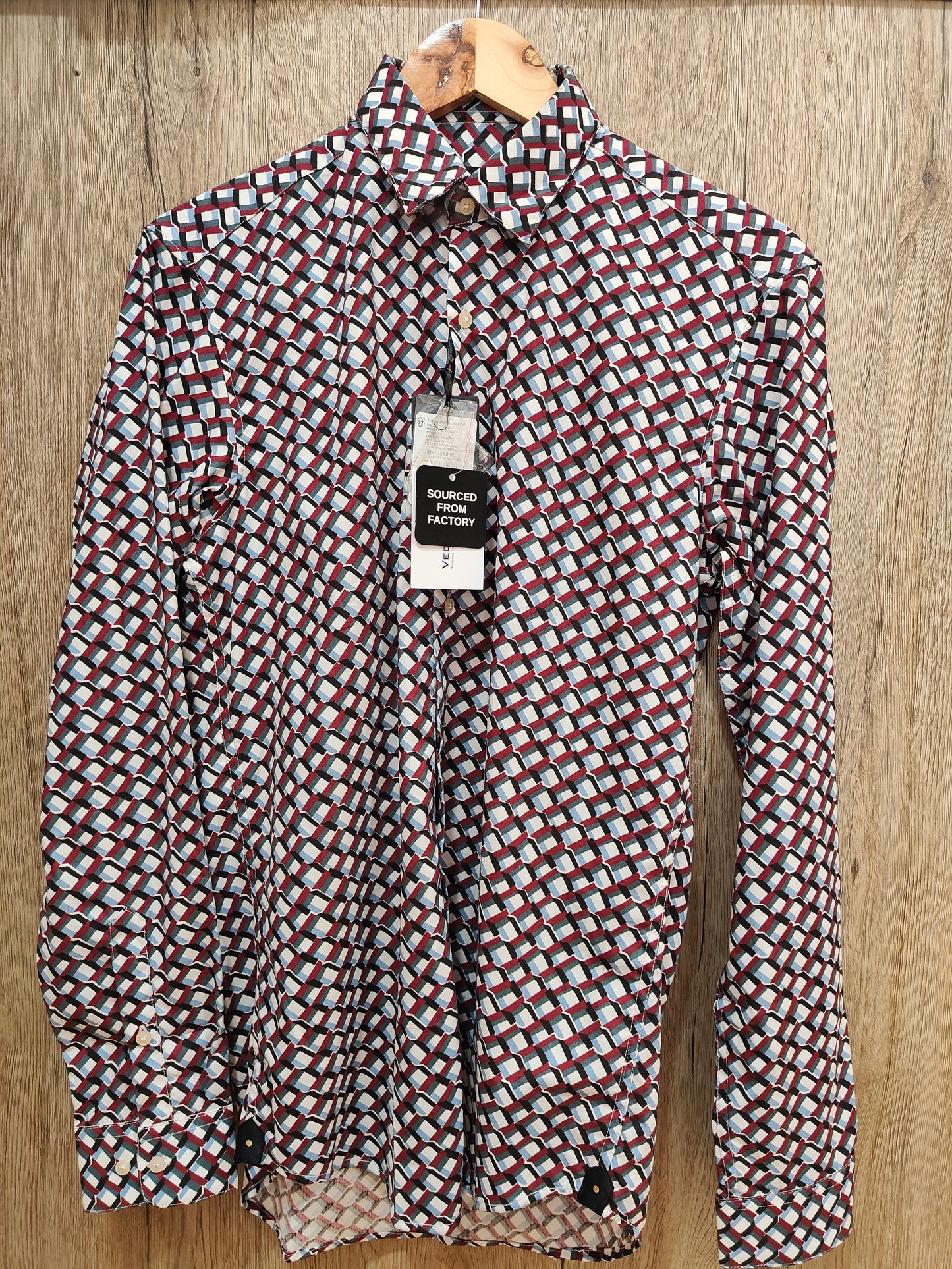 Rare Rabbit Geometric Patterned Men's Shirt