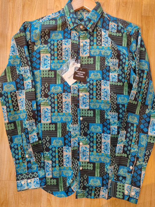 Rare Rabbit Men’s Multicolor Geometric Printed Shirt