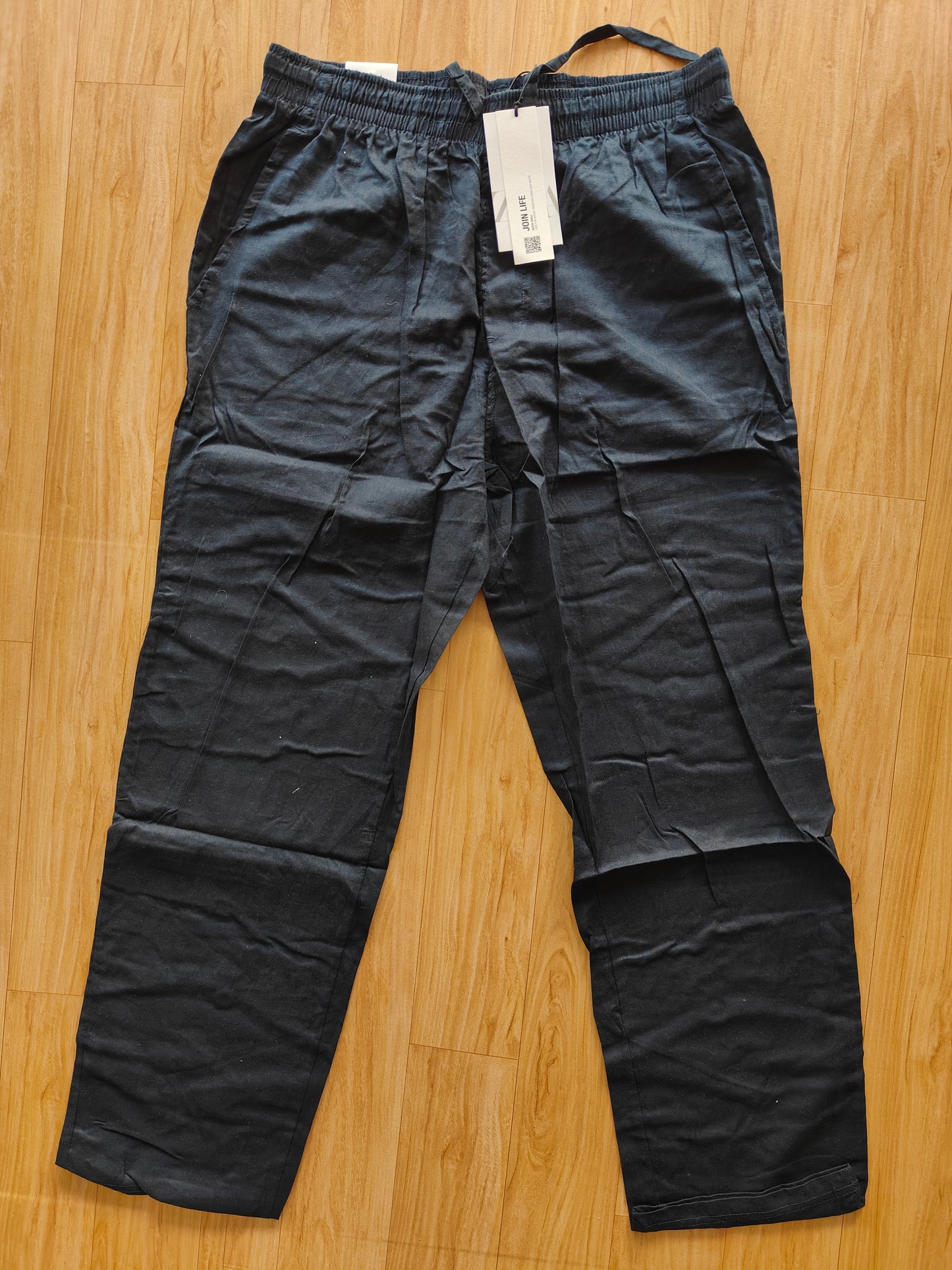 Zara Men's Linen Pants (Black)