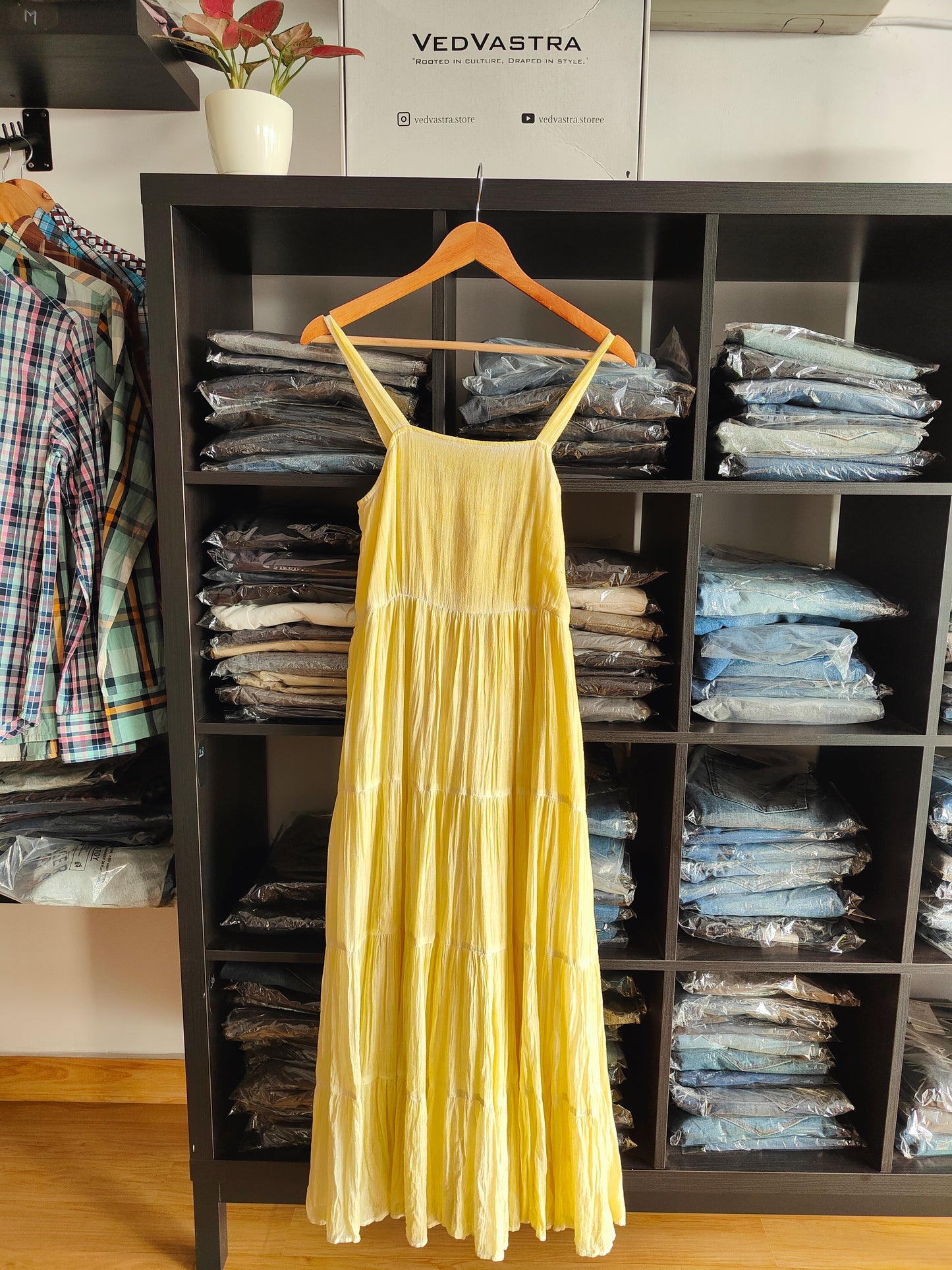 Label by Ritu Kumar Crinkled Cotton Long Dress