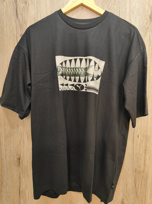 Puma Men's Graphics Fast Drop Shoulder T-shirt (Black)